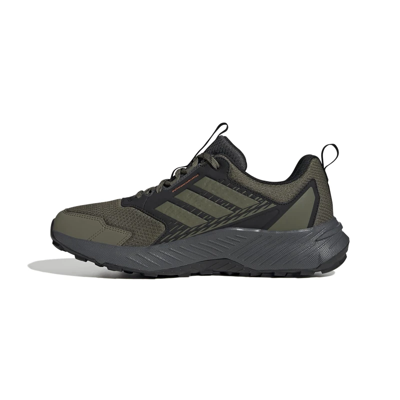 adidas Men's Terrex Tracefinder 2 Trail Running Shoes, Olive strata/Olive strata/semi Impact Orange, 12.5 UK