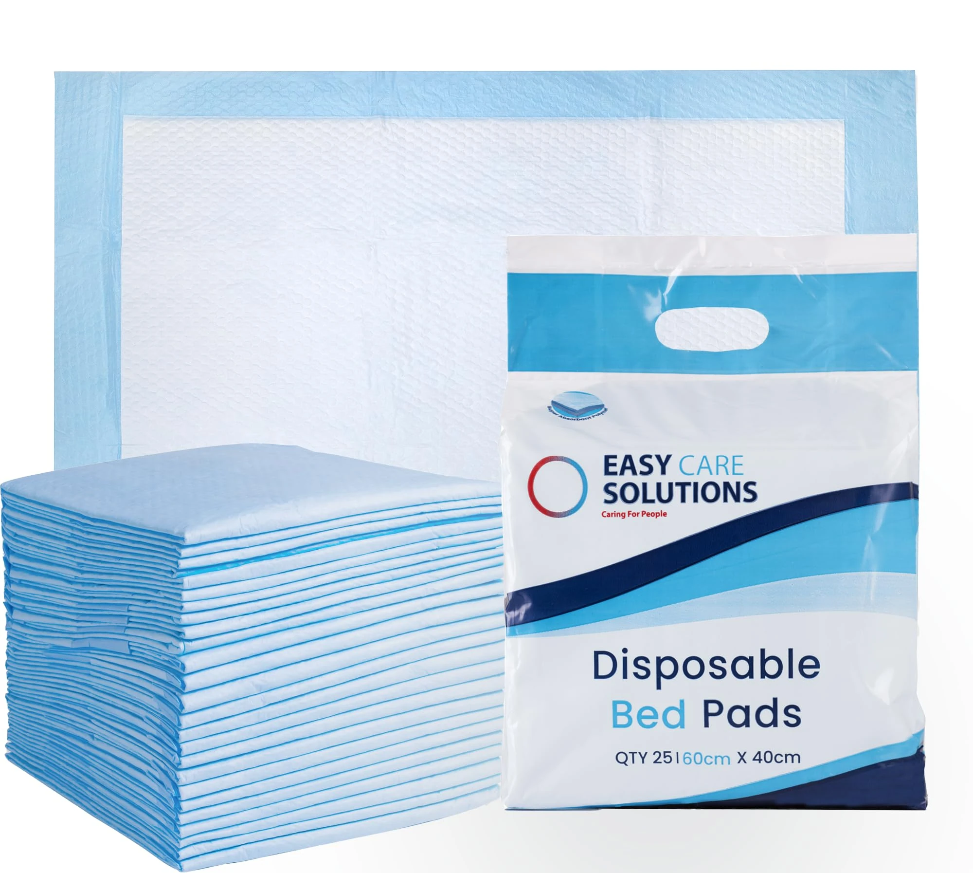100 x Disposable Incontinence Bed Pads 40 x 60 cm| Underpads, Bed Mats, Mattress Protectors, Incontinence Pads | Adults & Elderly, Sofa & Chair for Children | 4 Packs of 25