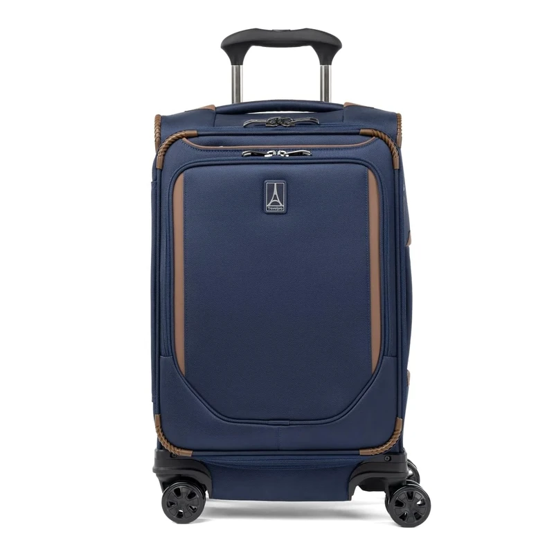 Travelpro Crew Classic Softside Expandable Luggage with Spinner Wheels, Patriot Blue, Compact Carry-On, Crew Classic Softside Expandable Luggage with Spinner Wheels - Image 1