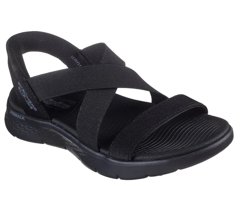 Skechers Slip-ins: GO Walk Flex Sandal - Glimmer Black
