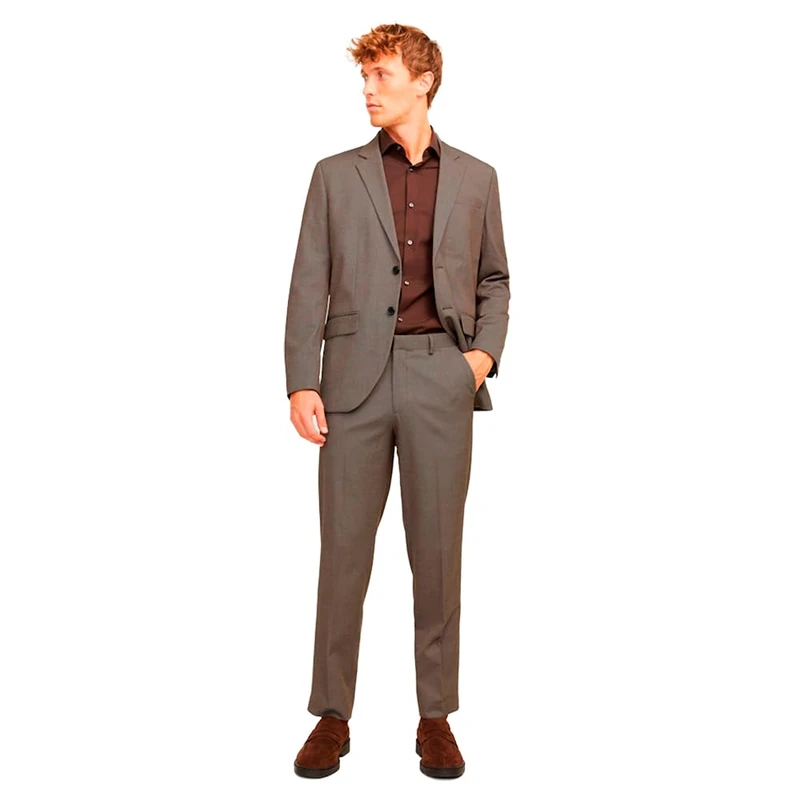 JACK&JONES JPRBUSHWICK Mathew Regular Suit, Greige/Fit: Regular fit, 20.5