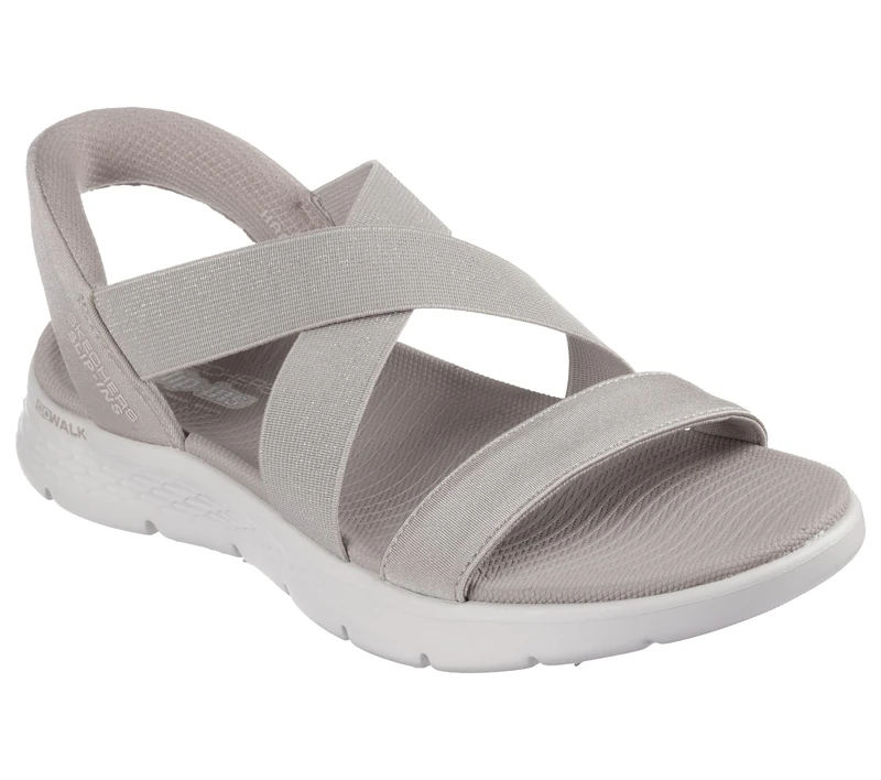 Skechers Women's Go Walk Flex Sandal-Glimmer Up Hands Free Slip-ins, Taupe, 6 UK