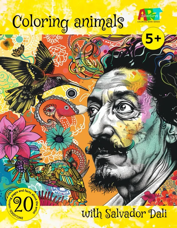 Coloring animals with Salvador Dali ("Art Adventures: Coloring Book Series")