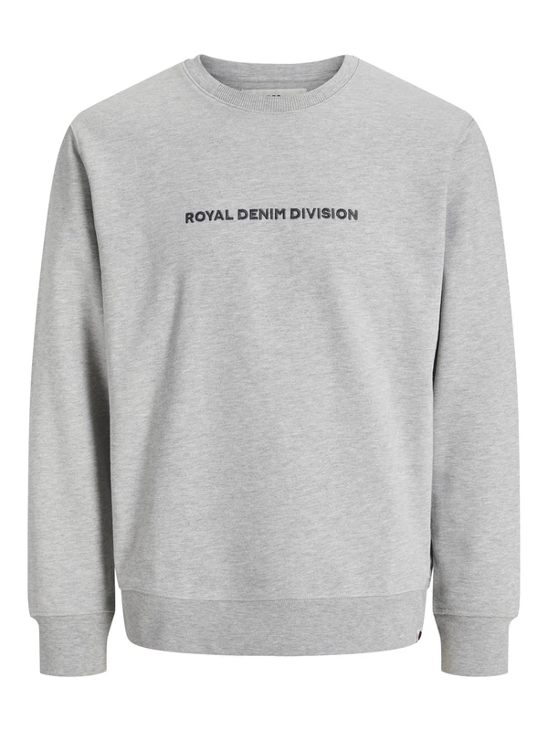 JACK & JONES RDDRYDER Sweat Crew Neck SN, Light Grey Mix, L