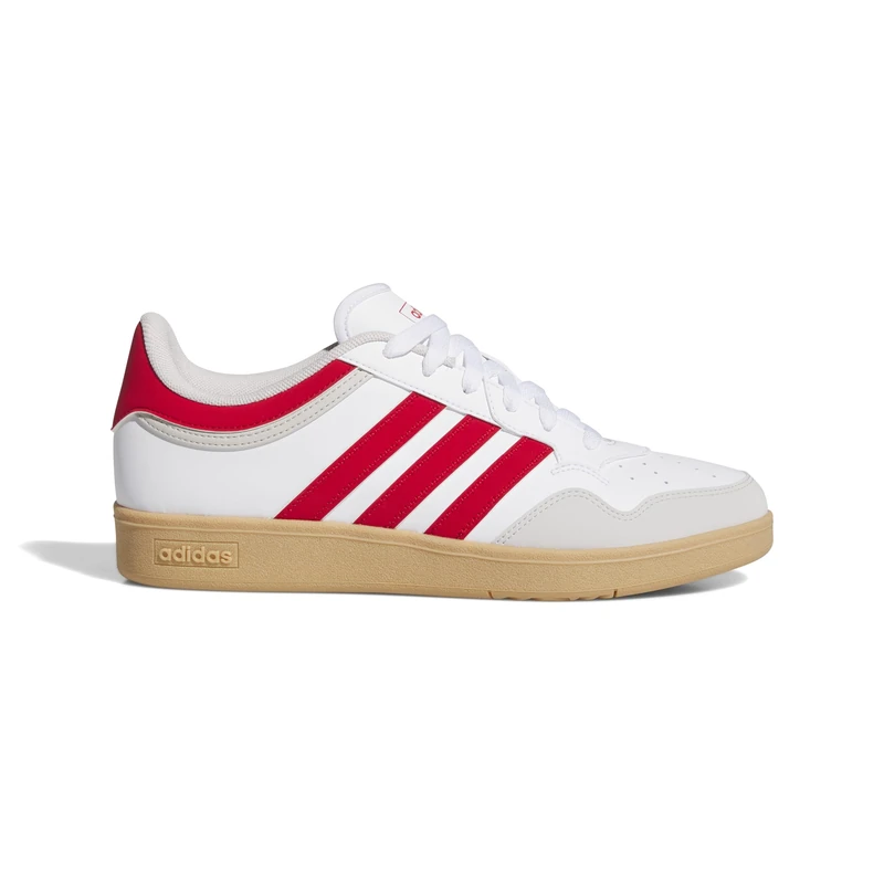 adidas Unisex Hoops 4.0 Shoes, FTWR White/Better Scarlet/Gum 3, 5.5 UK