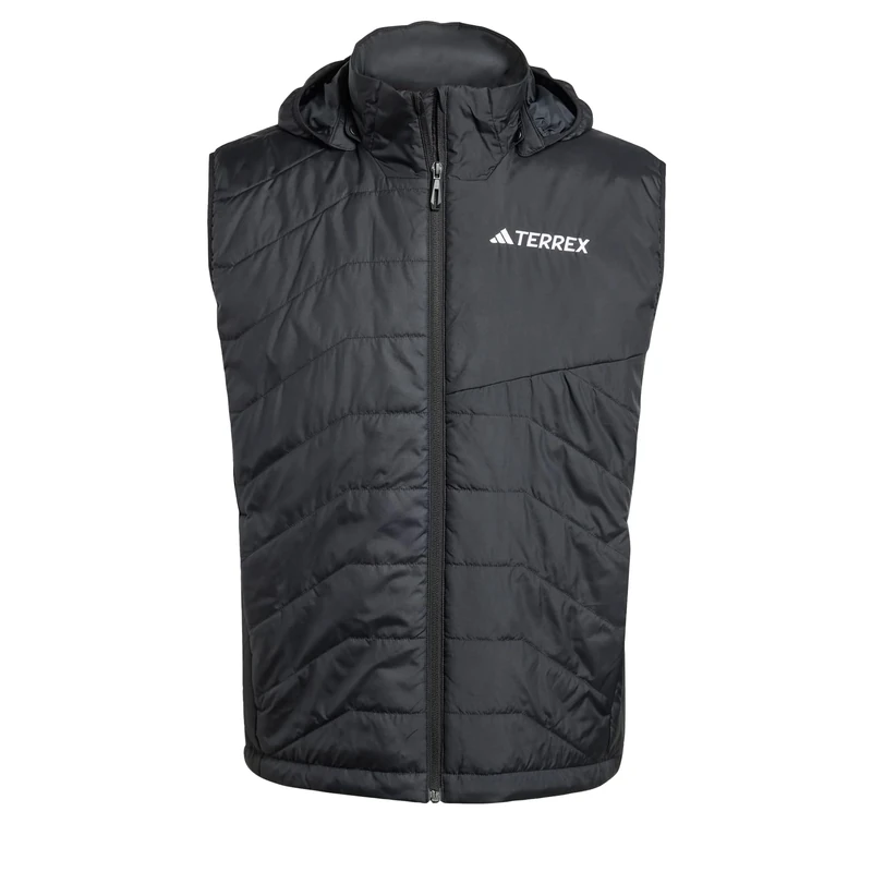 adidas Men's Terrex Multi CLIMAWARM Insulated Hooded Vest, Black, S