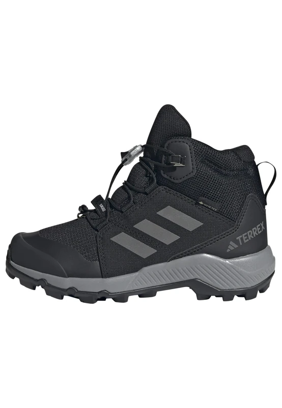 adidas Unisex Kinder Terrex Mid Gore-TEX Hiking Shoes Kids, Core Black/Grey Three/Core Black, 30 EU