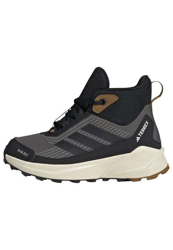 adidas Unisex Kids Terrex Trailmaker 2 Mid RAIN.RDY Hiking Shoes Kids, Grey Six/Core Black/Bronze Strata, 2.5 UK