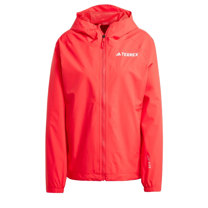 adidas Women's Terrex Multi 2 Layer RAIN.RDY Jacket, Pure Ruby, L