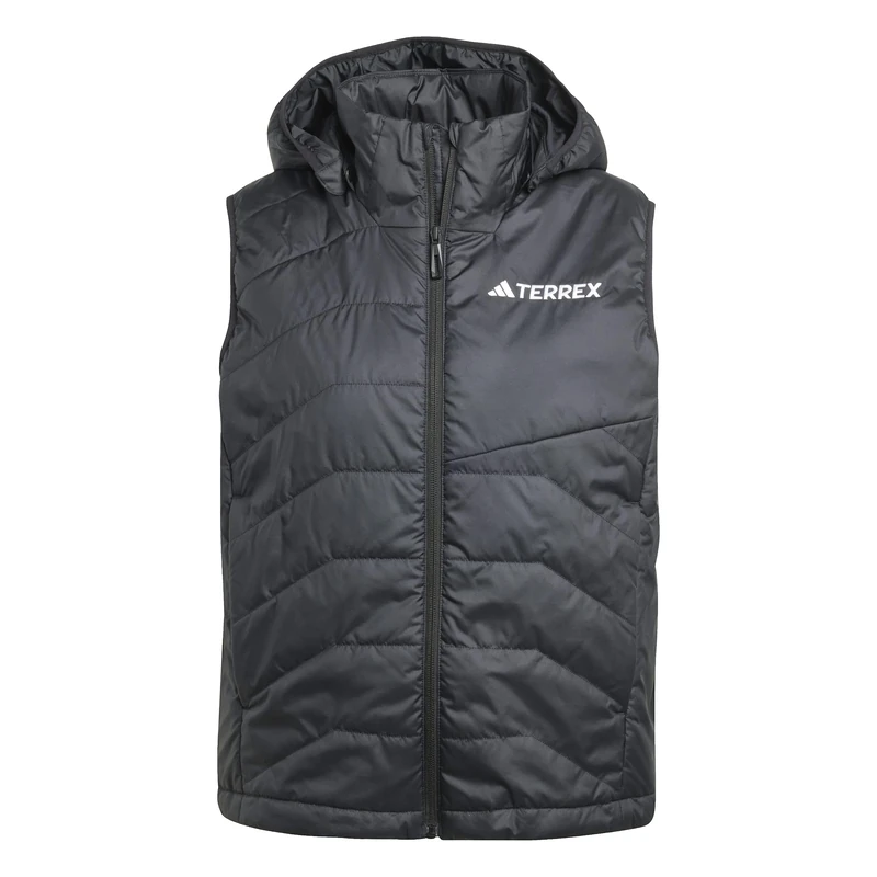 adidas Women's Terrex Multi CLIMAWARM Insulated Hooded Vest, Black, S