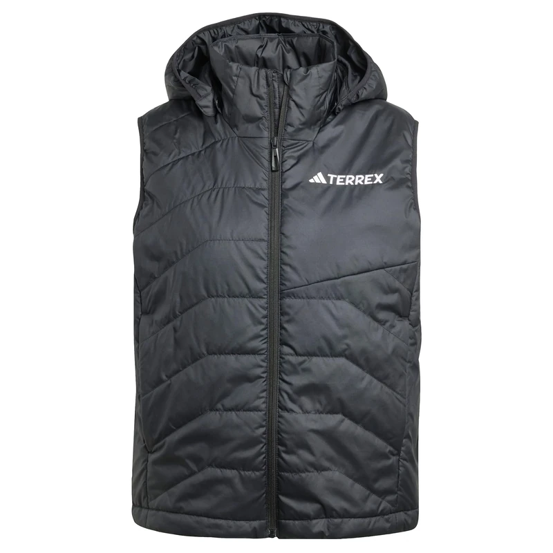adidas Women's Terrex Multi CLIMAWARM Insulated Hooded Vest, Black, M