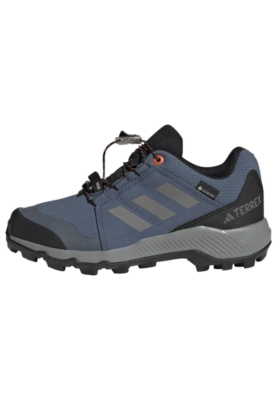 adidas Unisex Kids Terrex Gore-TEX Hiking Shoes Kids, Wonder Steel/Grey Three/Semi Impact Orange, 10.5 UK Child