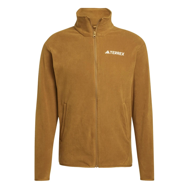 adidas Men's Terrex Multi Essentials Full Zip Fleece Jacket, bronze strata, S