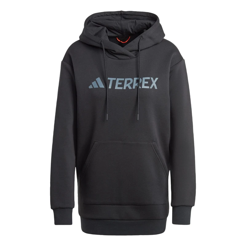 adidas Women's Terrex Multi Large Logo Hoodie, Black, XL