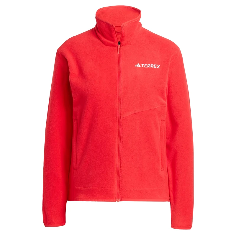 adidas Women's Terrex Multi Full Zip Fleece Jacket, Pure Ruby, S