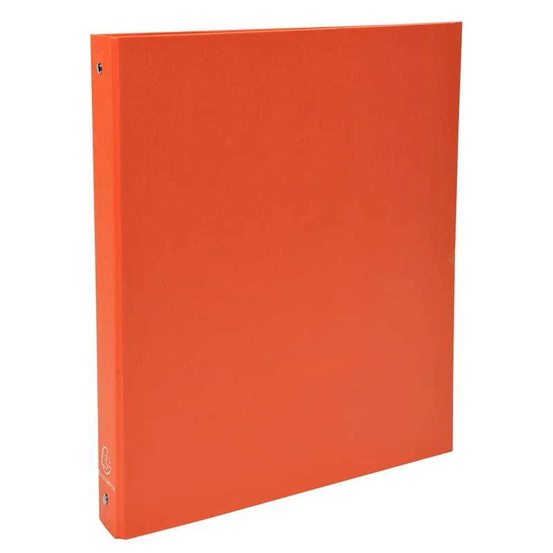 Exacompta - ref. 51374SE - Box of 20 Rigid PP Binders - 4 Round Rings Diameter 30 mm - Spine 40 mm - External Dimensions: 32 x 26 cm - A4 File Format - Colour: Orange