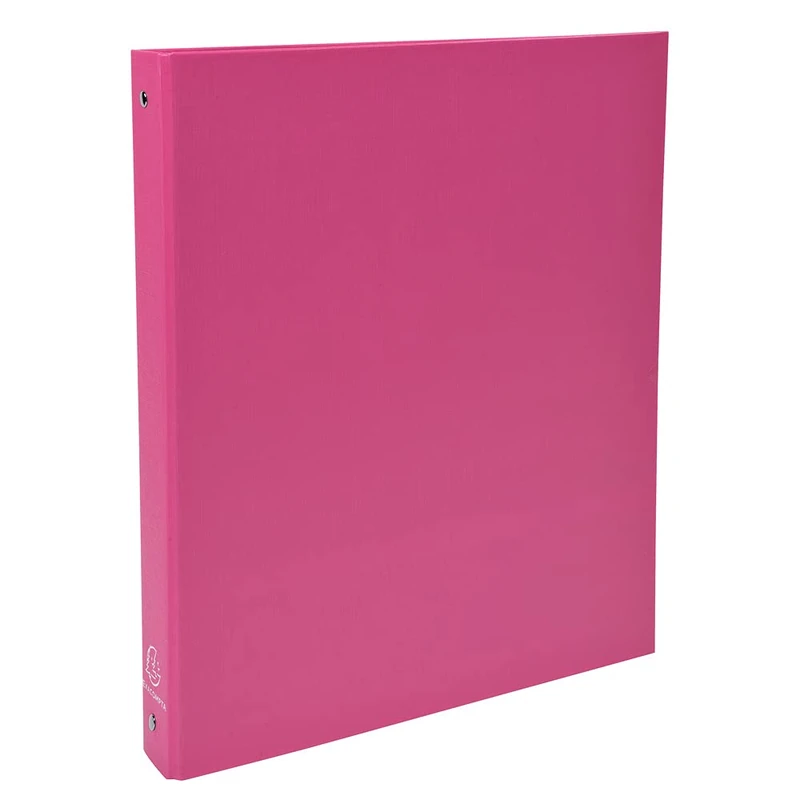 Exacompta - ref. 51365E - Box of 20 Rigid PP Binders - 4 Round Rings Diameter 30 mm - Spine 40 mm - External Dimensions: 32 x 26 cm - File Format A4 - Colour: Pink