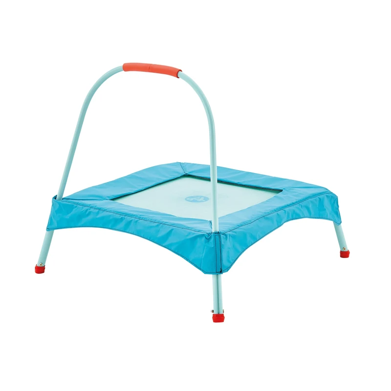 TP Toys Early Fun Toddler Trampoline 12+ Months With Soft Grip Handle - Fun Indoor And Outdoor Toy For Kids. Mini Trampoline for Toddlers With Adjustable Handle & Safety Padded Cover.
