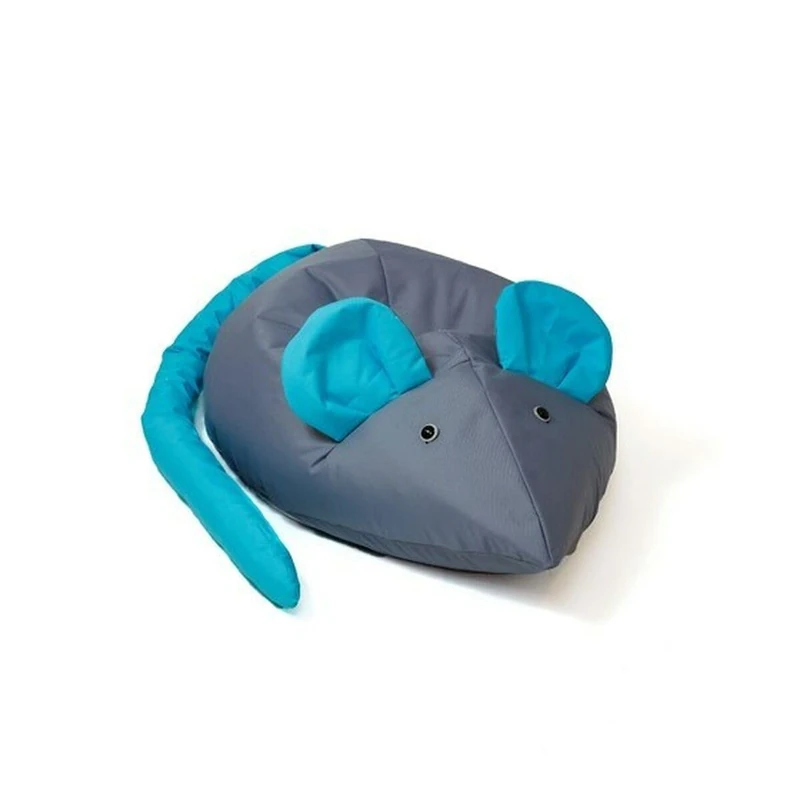GO GIFT Puff Blue Grey Oxford Mouse