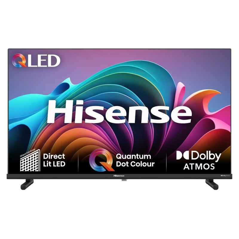 Hisense 32 inch Full HD QLED Smart TV 32A5NQTUK - Quantum Dot Colour, Natural Enhancer,HDR & HLG-Dolby Atoms, HDMI, Share to TV, and Youtube, Freeview Play, Netflix and Disney+ (2024 Model)