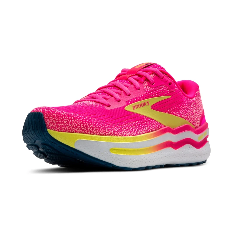 BROOKS 1204201B688 Ghost Max 2 Women Pink/Lemon Tonic/Orange Pop UK 4.5