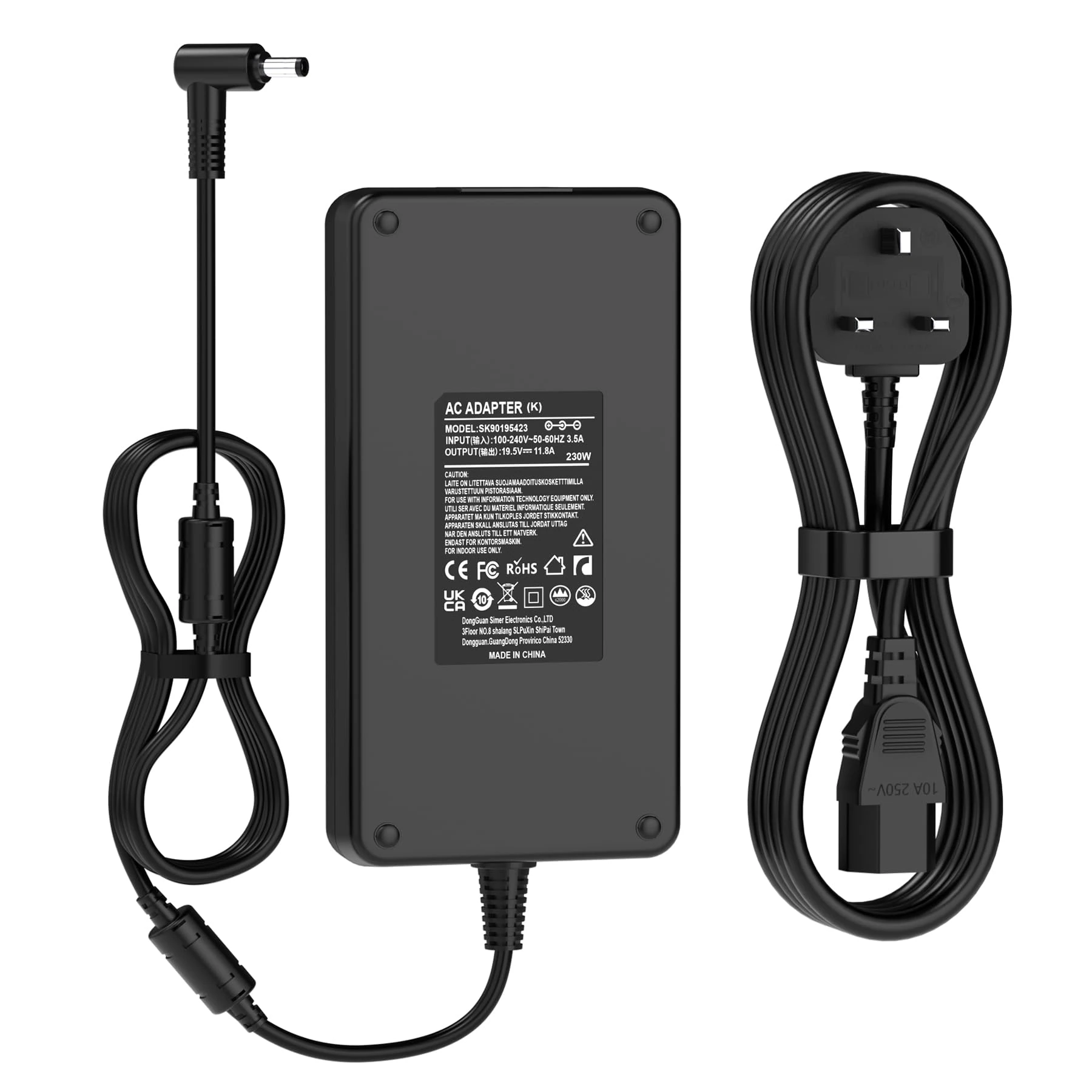 230W Laptop Charger Compatible with MSI GS66 GS76 GS75 GS65 WS65 WS66 WS75 WS76 Stealth P65 P75, MSI Power Supply A12-230P1A A17-230P1A ADP-230GB AC Adapter 19.5V 11.8A