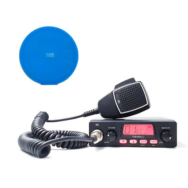 Kit Radio CB TTi TCB-550 EVO + Gift Sticky pad Blue