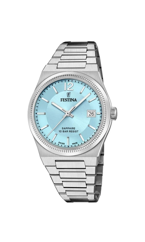 Festina Swiss Made Ladies Watch with Steel Bracelet F20035/7