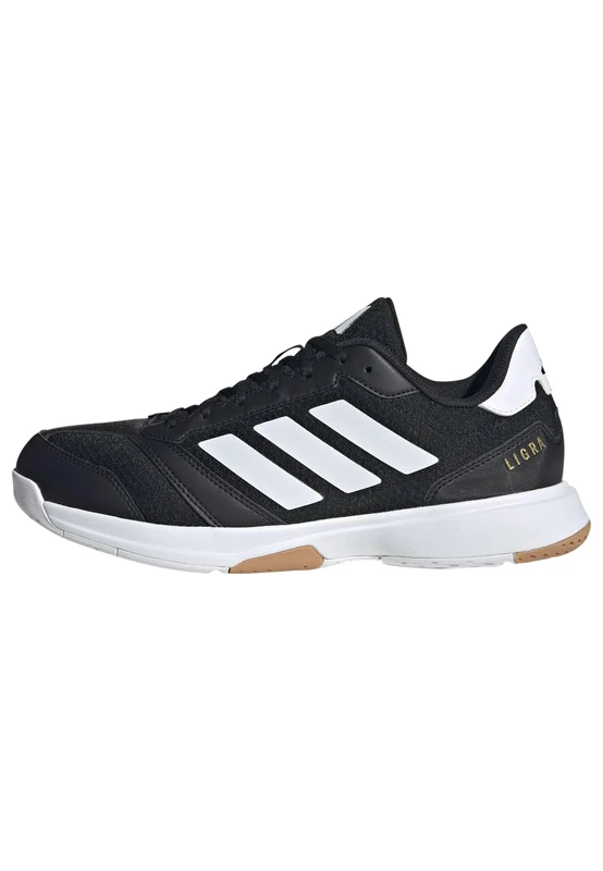 adidas Men's Ligra 8 Mens Indoor Shoes, Core Black/Cloud White/Cloud White, 3.5 UK - Image 1