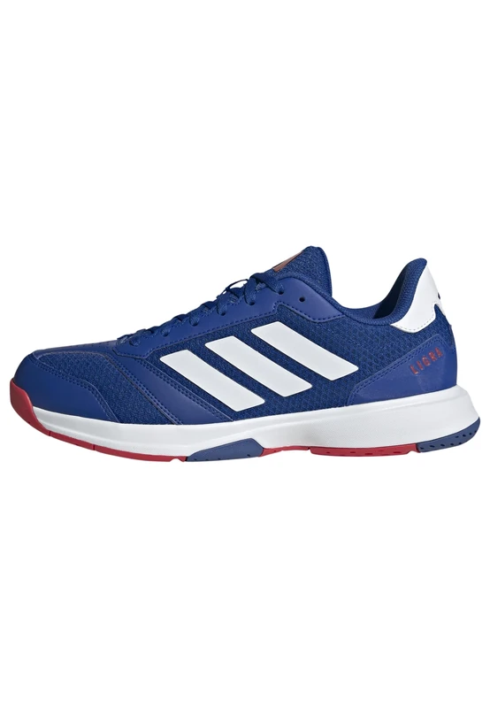 adidas Men's Ligra 8 Mens Indoor Shoes, Team Royal Blue/FTWR White/Pure Ruby, 6 UK