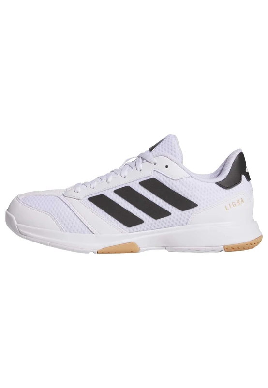 adidas Women's Ligra 8 Womens Indoor Shoes, Cloud White/Core Black/Cloud White, 4 UK