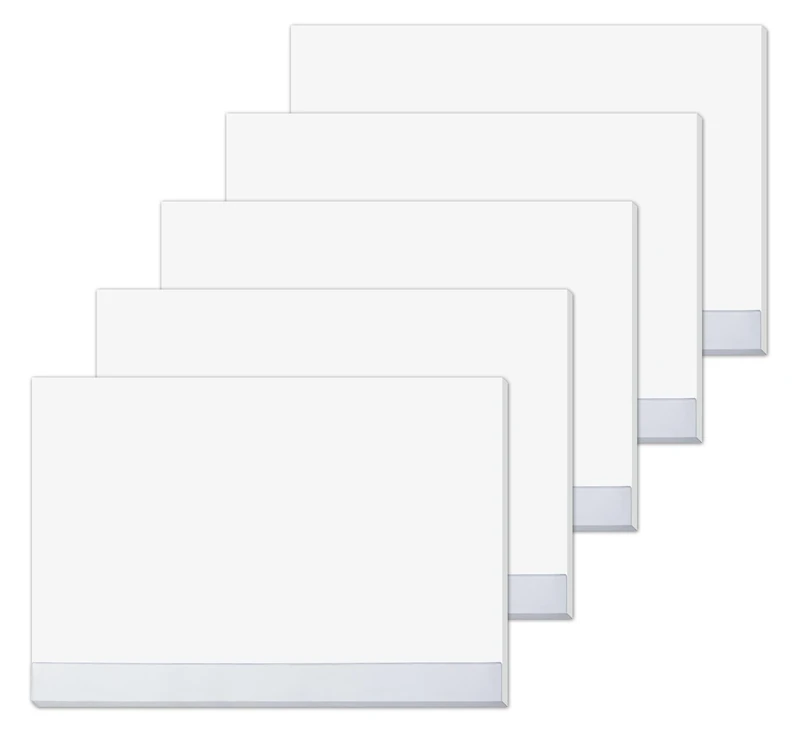 SIGEL HO280 Paper Desk Pad, Blank with Protective Strip, A2 (59.5 x 41 cm) 80gsm, White, 30 Sheets, 5pcs.