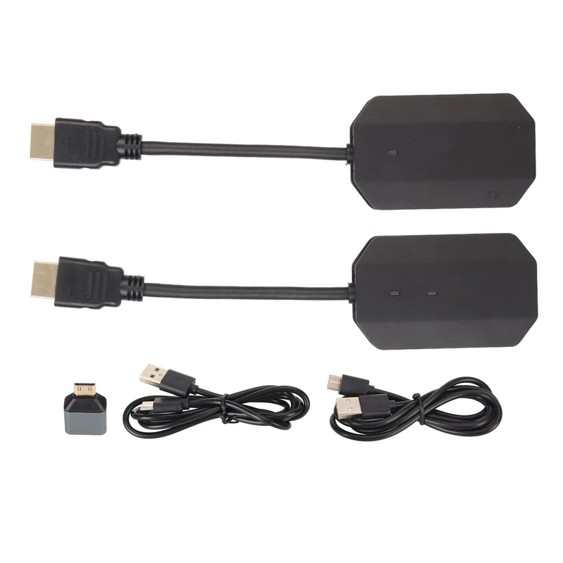 HDMI Transmitter and Receiver, 5G WiFi Extender Kit, HD 1080p TV Transmitter Receiver, for Laptop Phone TV to Monitor Projector