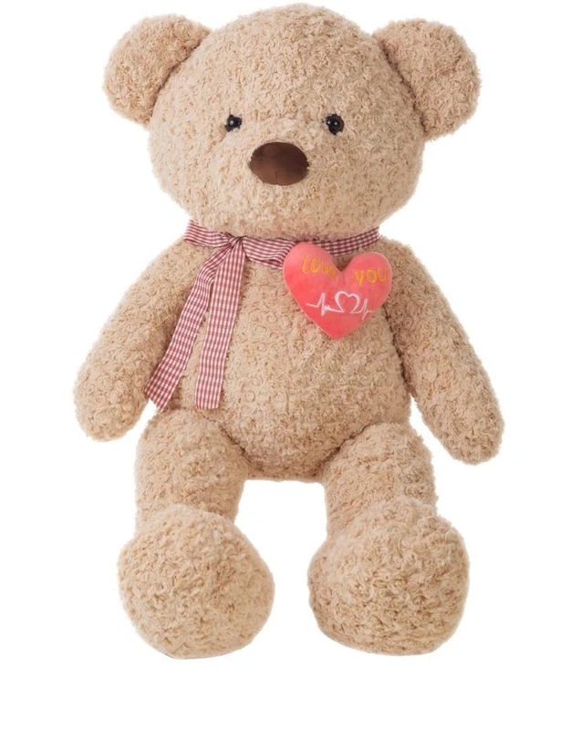 LLOPIS BEAR OLD HEART 95 CM 2 COL.- BROWN, BEIG