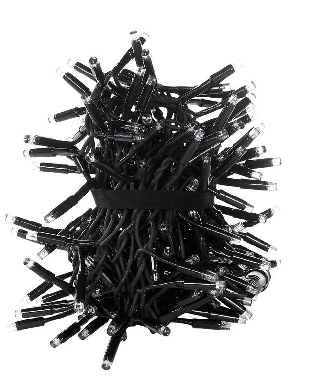 WeRChristmas PRO Series LED Cluster Lights, Black Cable, Warm White, 5 m
