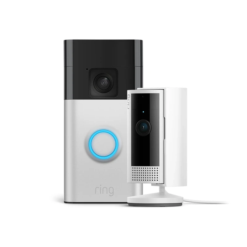 Ring Battery Video Doorbell + Indoor Camera (2nd Gen) | DIY Wireless Doorbell Security Camera | Head-To-Toe View, Easy installation (5min) | 30-day free trial of Ring Subscription Plan