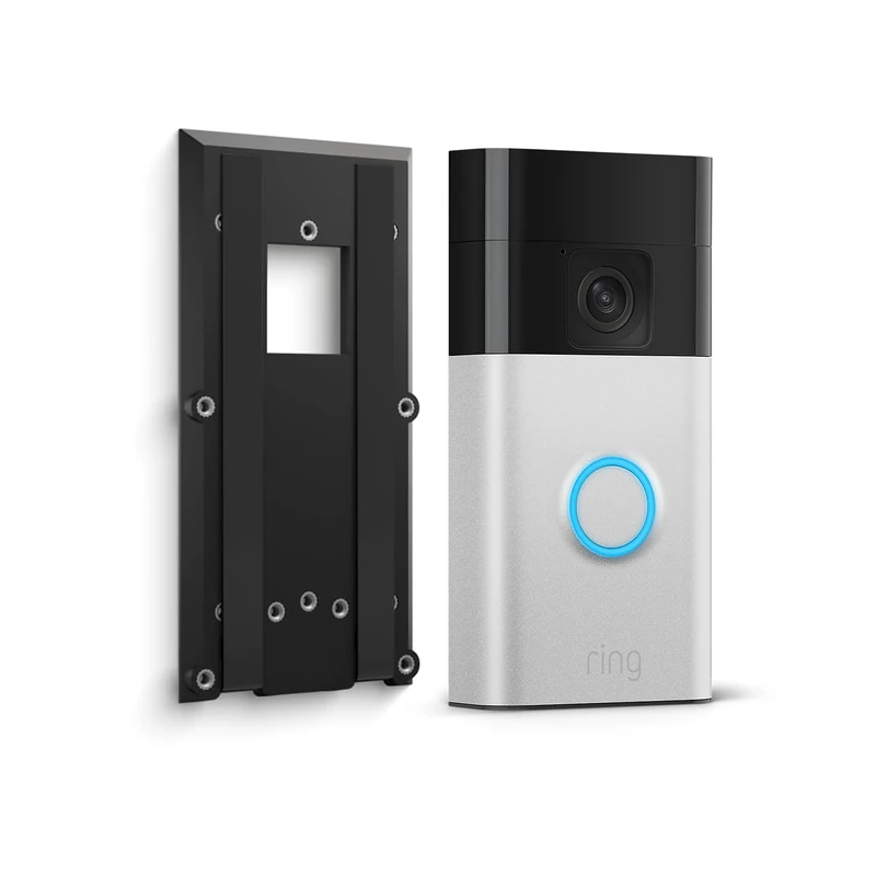 Ring Battery Video Doorbell (2024 release) + No Drill Mount | DIY Wireless Doorbell Security Camera | Head-To-Toe View, Easy installation (5min) | 30-day free trial of Ring Home
