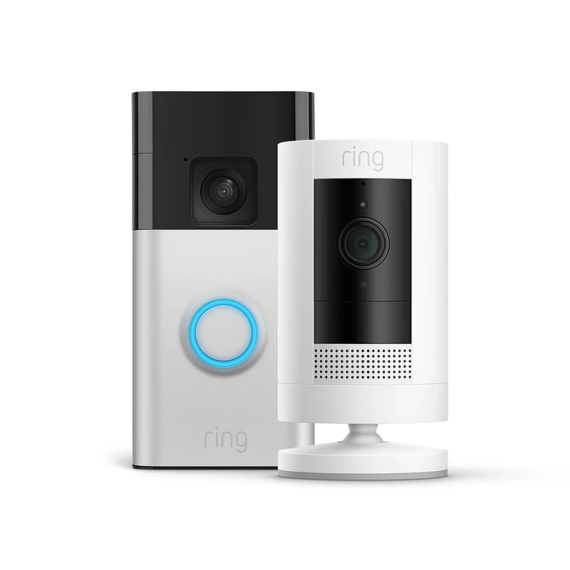 Ring Battery Video Doorbell + Ring Outdoor Camera Battery | DIY Wireless Doorbell Security Camera | Head-To-Toe View, HD Video, Easy installation (5min) | 30-day free trial of Ring Subscription Plan