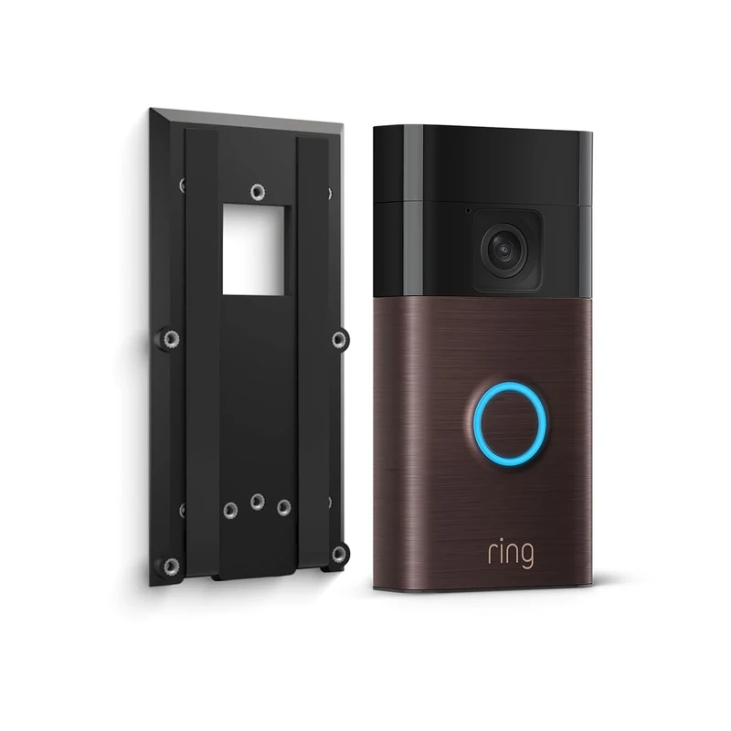 Ring Battery Video Doorbell (2024 release) + No Drill Mount | DIY Wireless Doorbell Security Camera | Head-To-Toe View, Easy installation (5min) | 30-day free trial of Ring Home