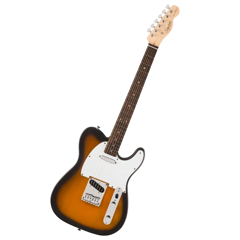 Squier by Fender Debut Collection Telecaster Electric Guitar, Laurel Fingerboard, White Pickguard, 2-Colour Sunburst