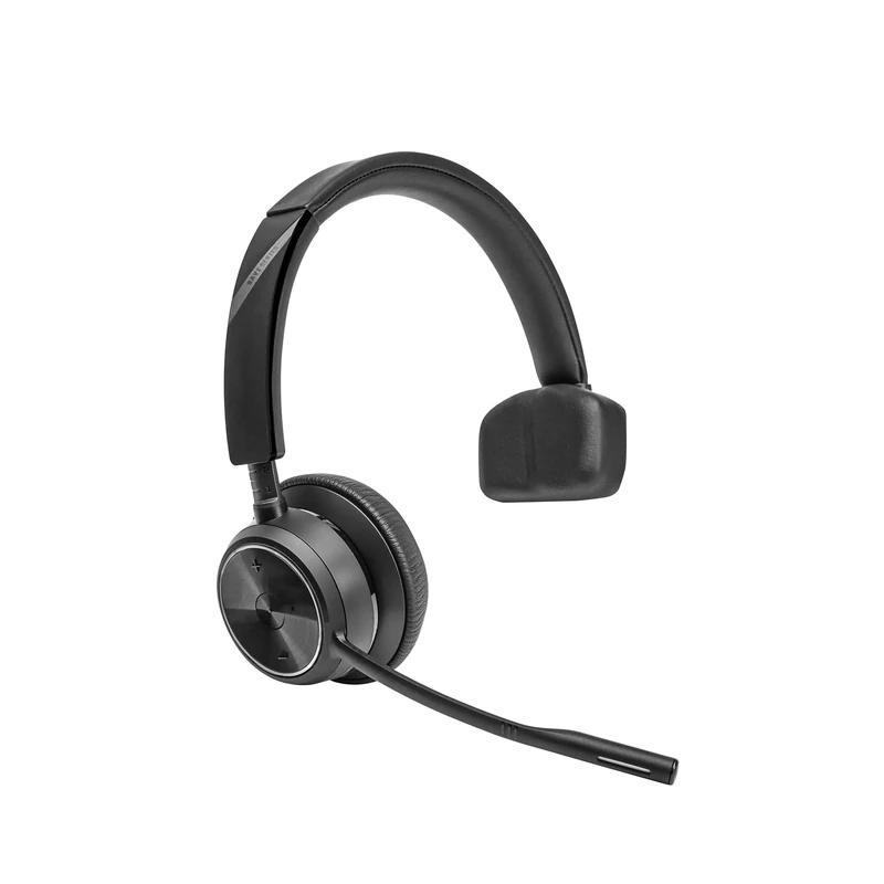 Poly DECT Savi 7410 Office Monaural Headset - Savi 7400 Series - On-Ear - Wireless - Black
