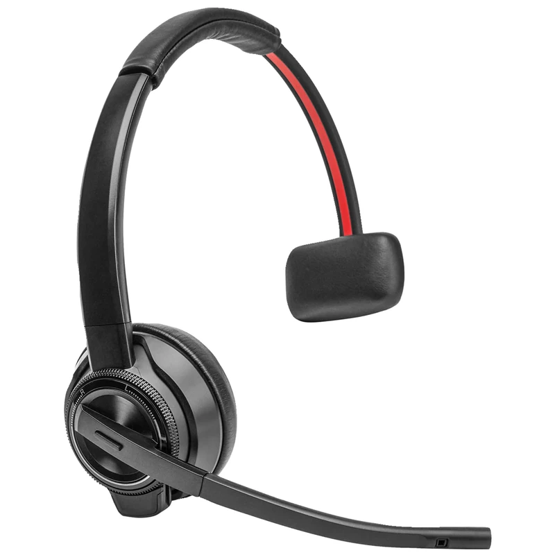 Poly Savi 8410 Office - Savi 8400 Series - Headset - On-Ear - DECT/Bluetooth - Wireless - Black - Certified for Microsoft Teams