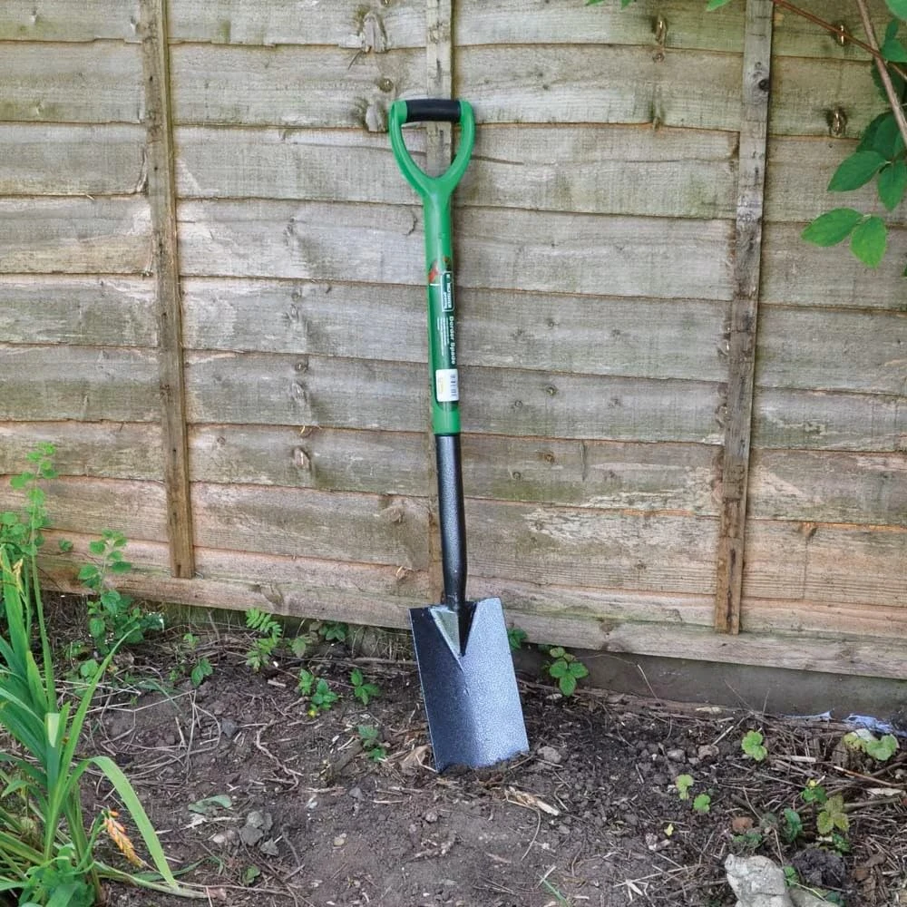 Unibos Garden Border Digging Spade - Made From Strong Carbon Steel Ideal Hand Tool For Weeding Snow Cleaning & Gardening Long Life Strong Durable Long Lasting & Rust Resistant