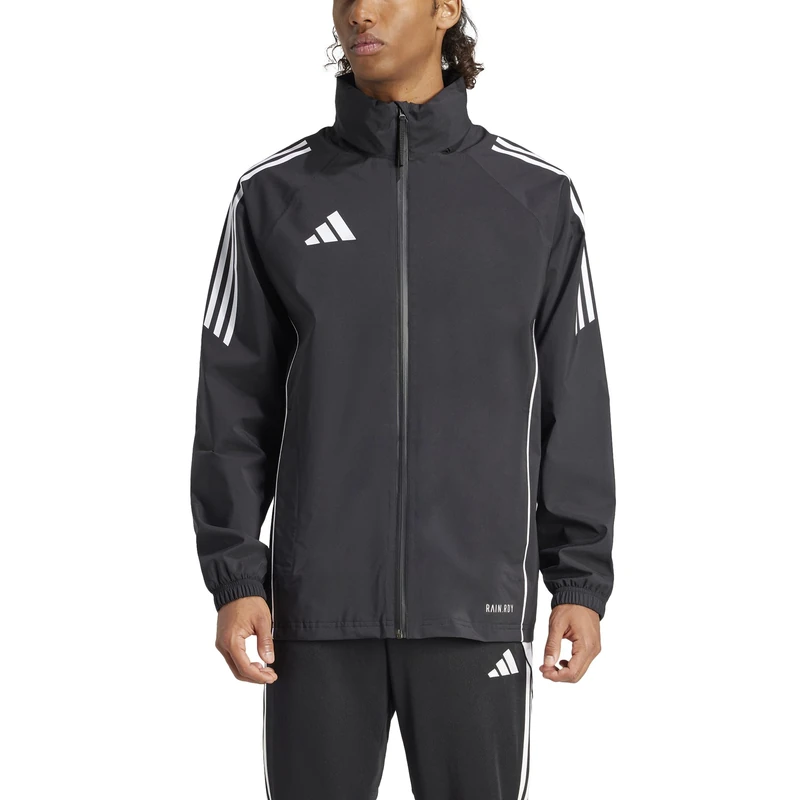 adidas Men's Tiro24 Rain Coat, black/white, 3XL