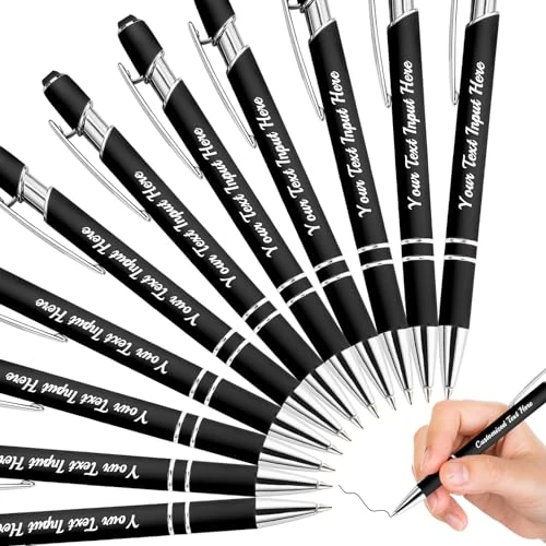 ShAxzHen Custom Engraved Pens with Stylus - 36 Pack Bulk Set
