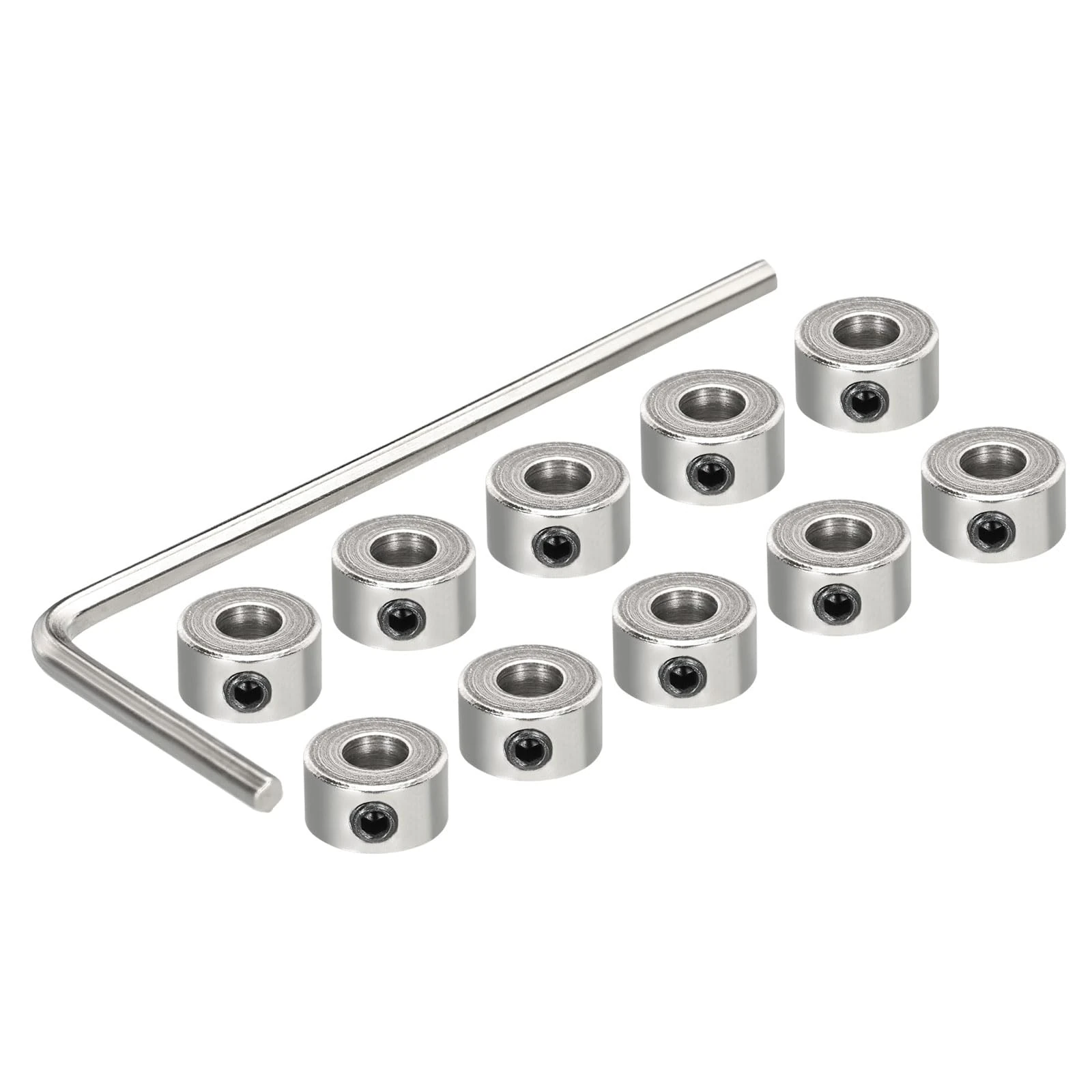 sourcing map 10Pcs Landing Gear Stopper 4.05 x 9mm/0.16"x 0.35" Plane Wheel Collar Block with Wrench for RC Airplane Model Remote Aircraft