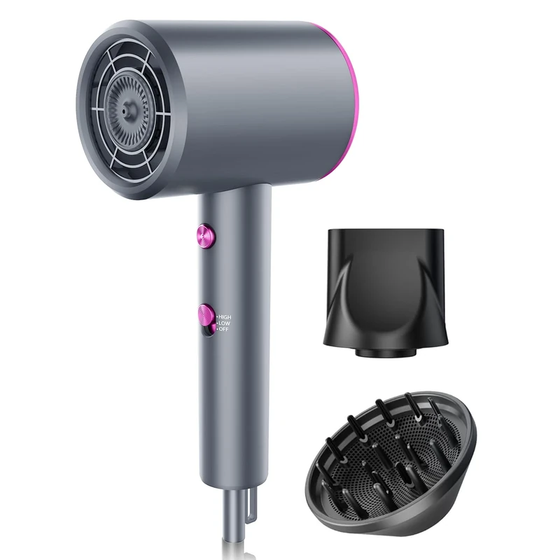 Cafultgo Hair Dryer - Brushless Motor, Lightweight, Heat/Cool, Travel