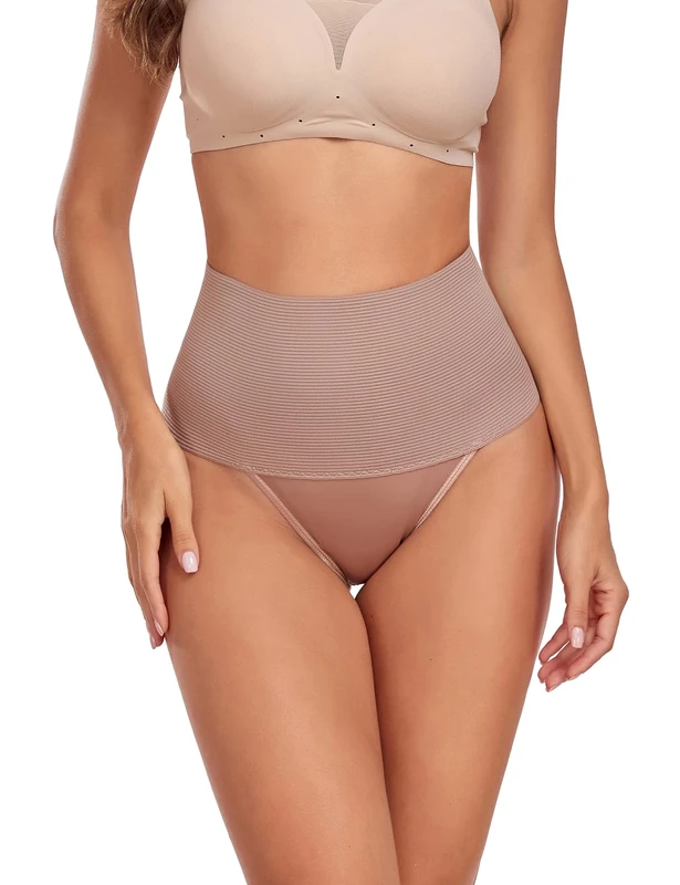 Aranmei Tummy Control Knickers Shapewear for Women High Waisted Underwear Body Shaper Panties Seamless Shaping and Butt Lifter Pants, Coffee, XXL