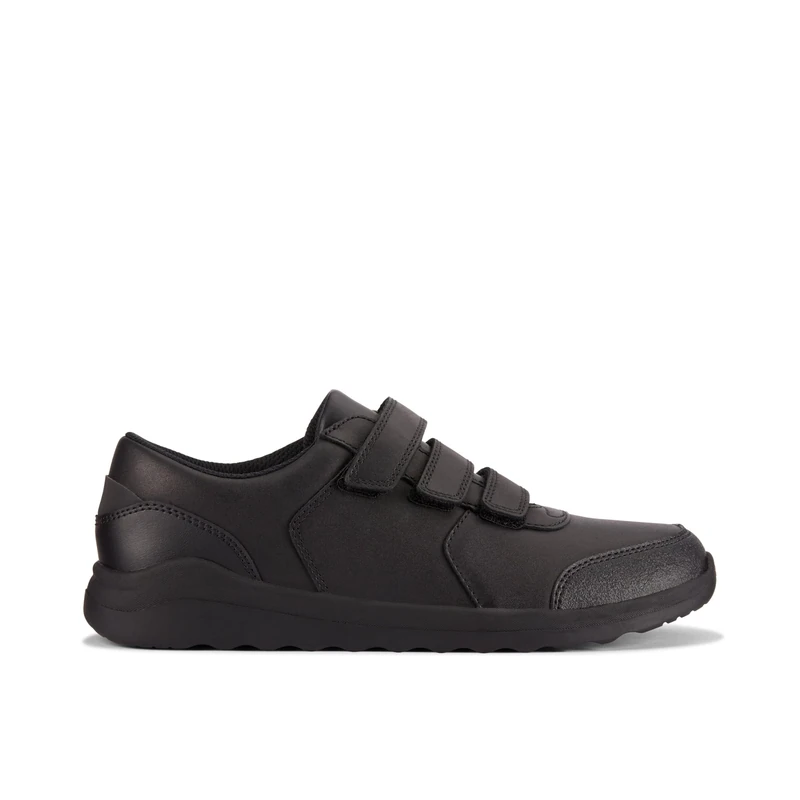 Clarks Originals Unisex's Daze Step 2 Y Shoe, Black Leather, 5.5 UK