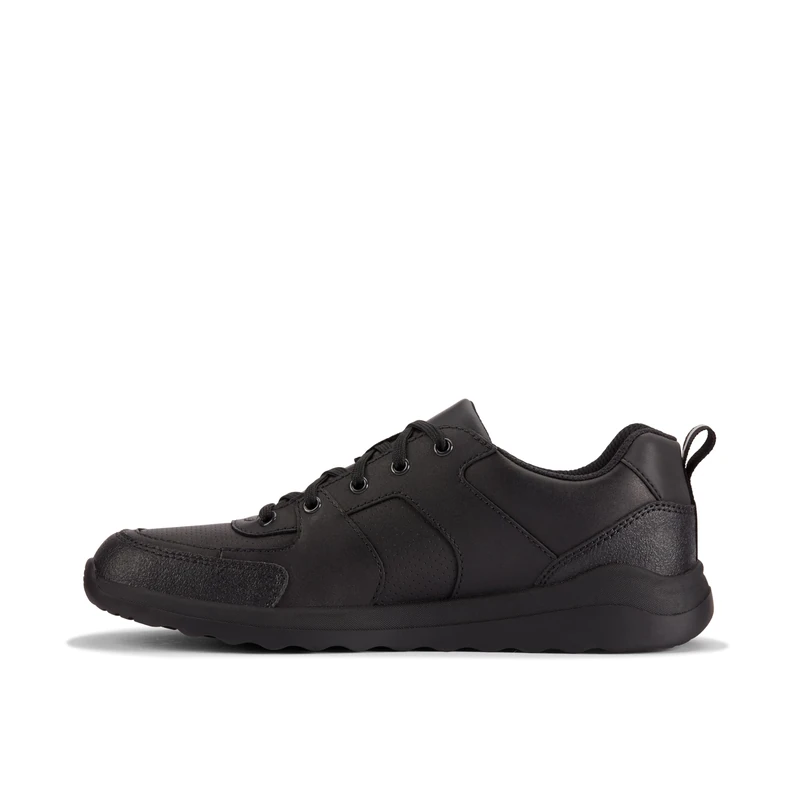 Clarks Originals Unisex's Daze Loop 2 Y Shoe, Black Leather, 4 UK - Image 1
